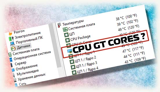 что такое Cpu Gt Cores