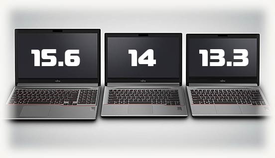 ноутбуки с размером экрана от 13,3 до 15,6