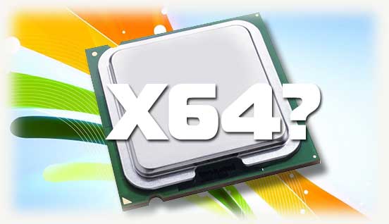 Процессор с надписью x64